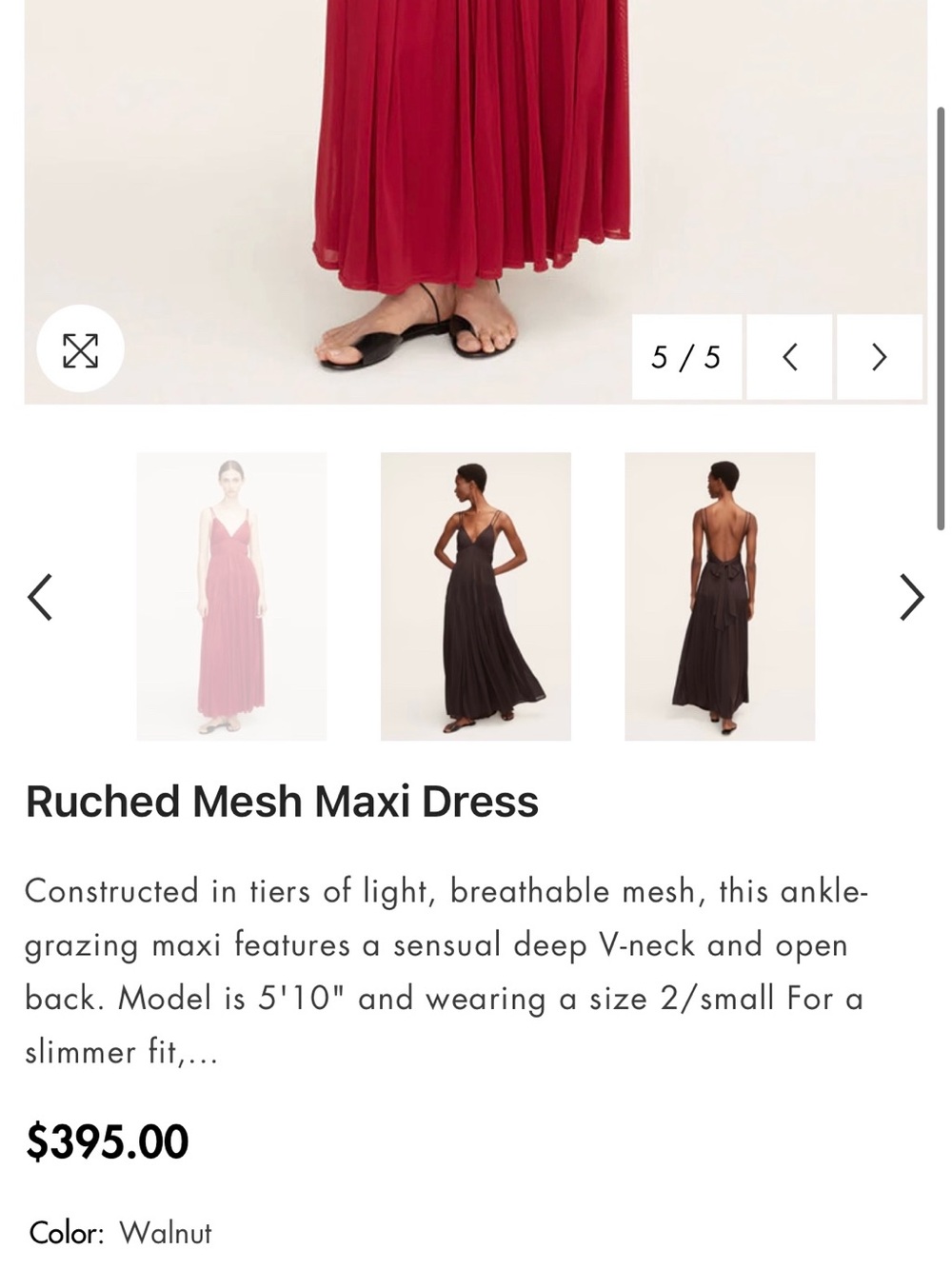 Rebecca Taylor Ruched Maxi Dress - Picture 2 of 4